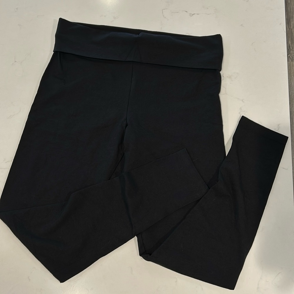 NWT Victoria’s Secret cotton yoga midrise foldover leggings